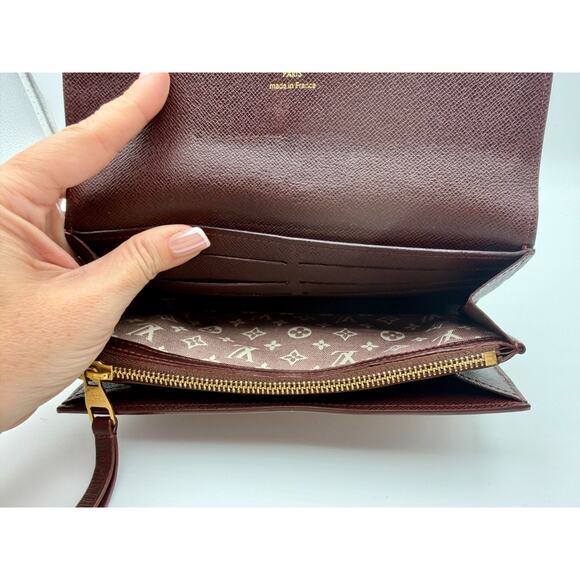 LOUIS VUITTON LV Monogram Mini Lin Portefeuille Sarah Long Chain Wallet | COA - Picture 9 of 15